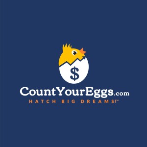 Logo for side-hustle business showing chick hatching from egg